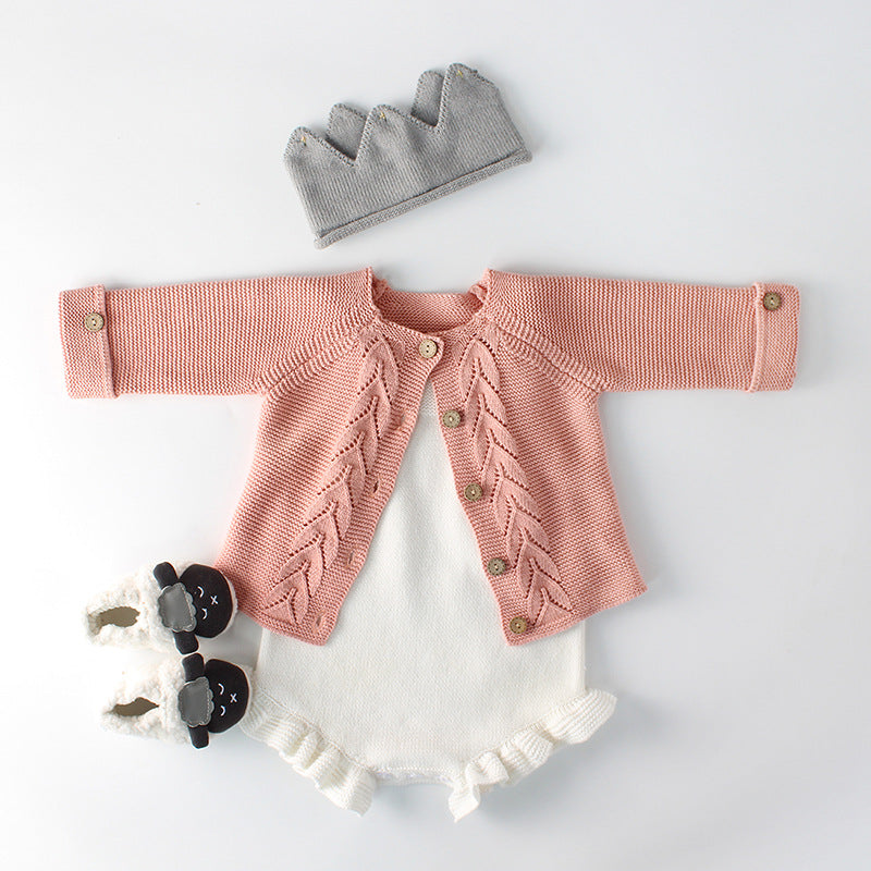 Knitted Jacket & Romper Set