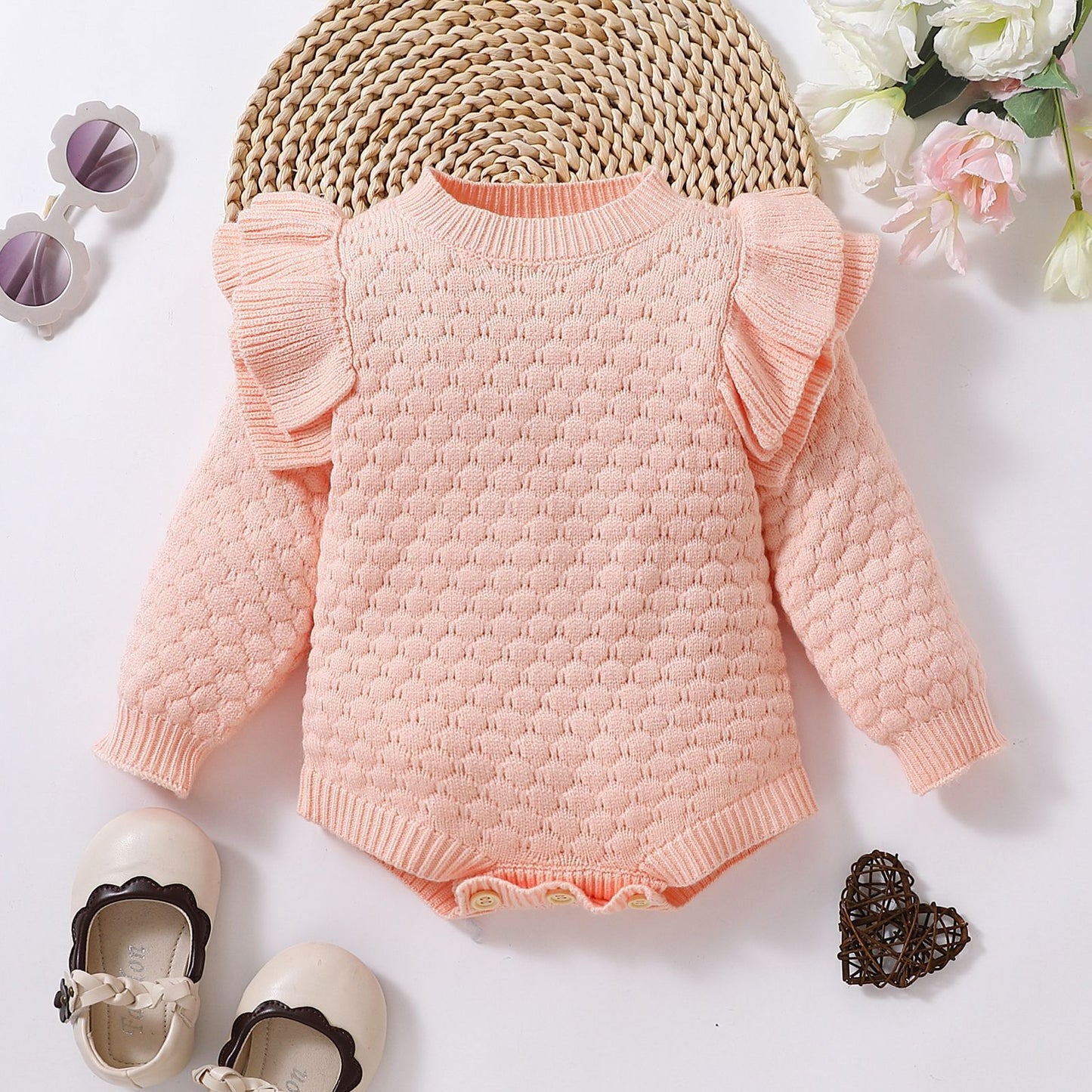 Baby Rhombus Plaid Long-sleeved Sweater