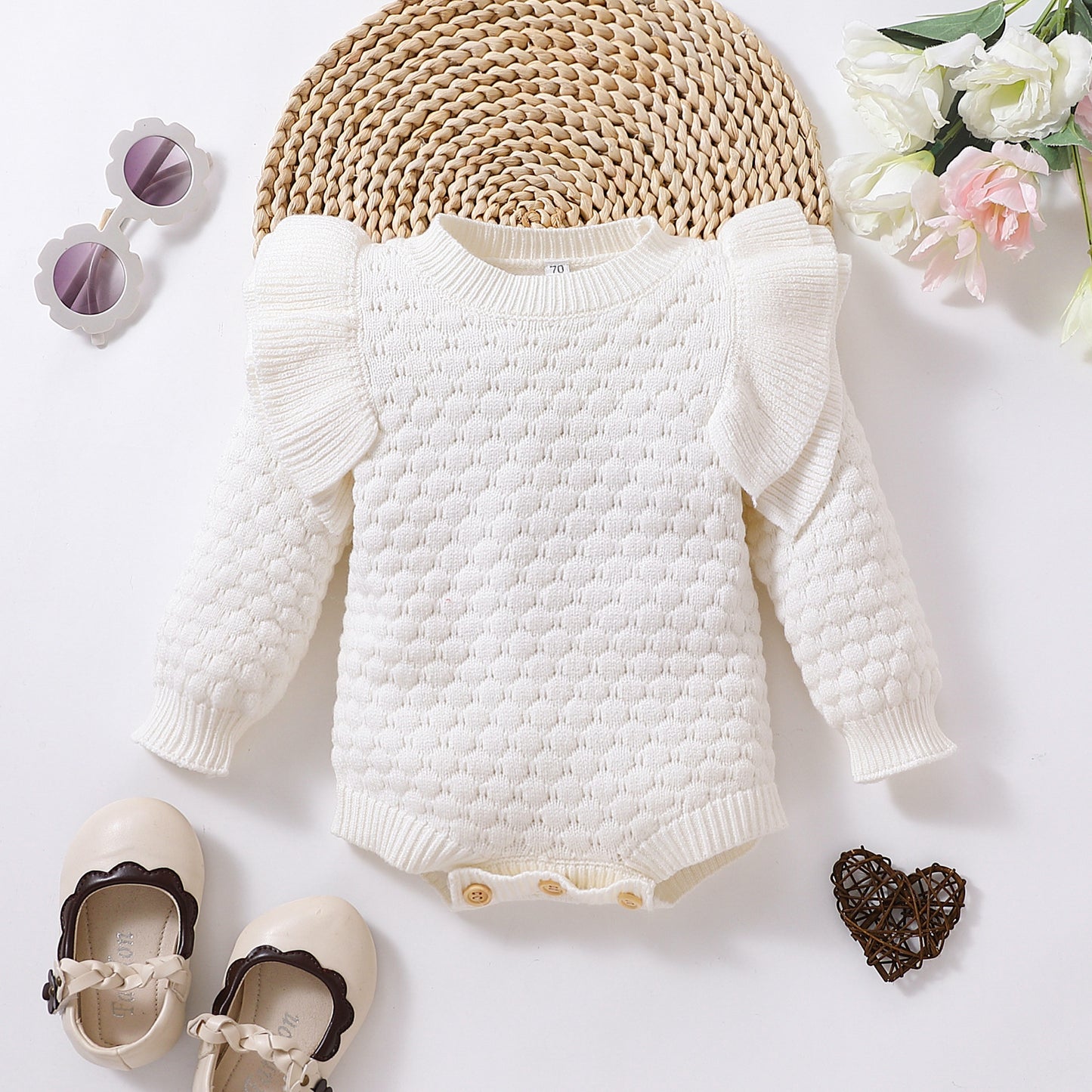 Baby Rhombus Plaid Long-sleeved Sweater