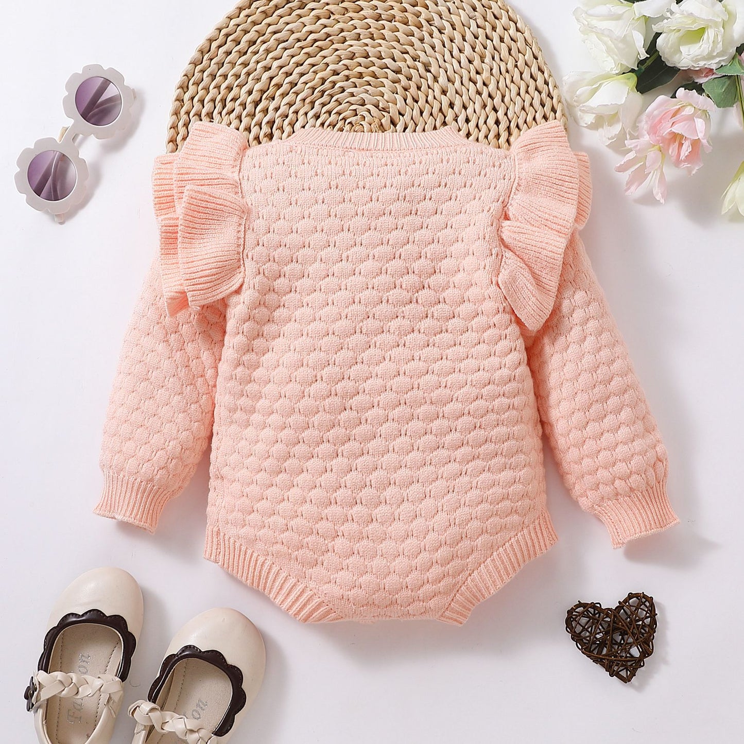 Baby Rhombus Plaid Long-sleeved Sweater