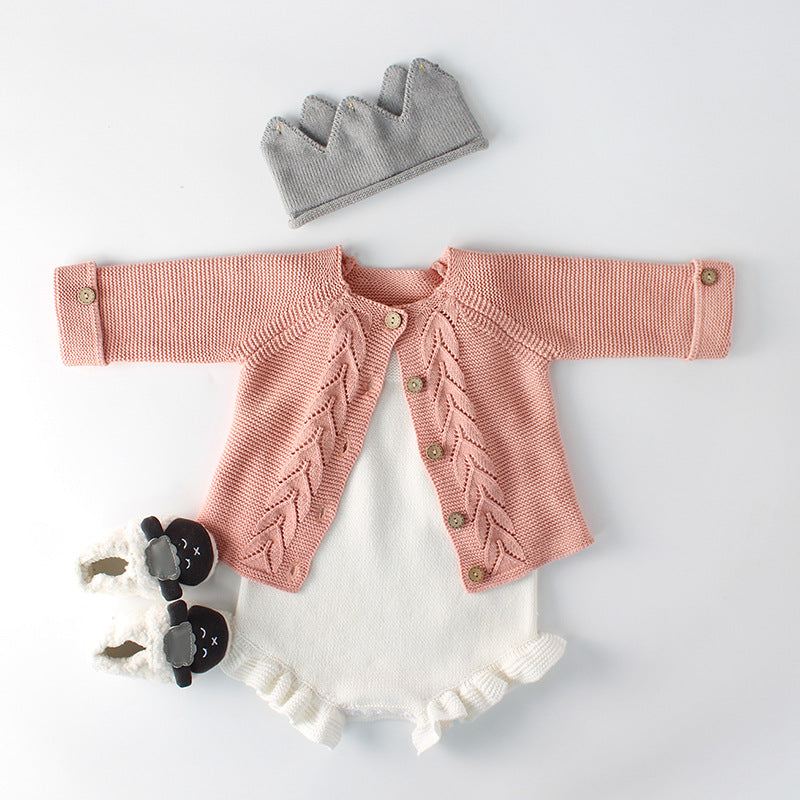 Knitted Jacket & Romper  Set