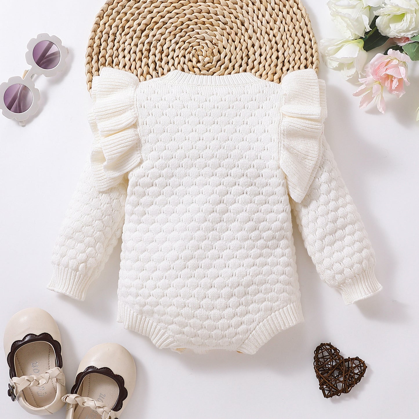 Baby Rhombus Plaid Long-sleeved Sweater