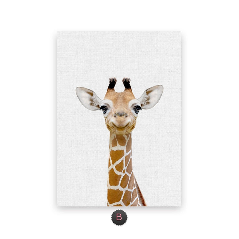 Nursery Baby Animals Wall Posters