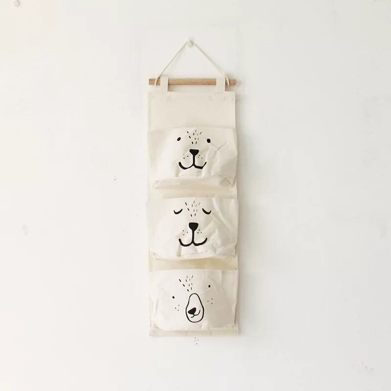 Nordic Animal Canvas Storage Bag