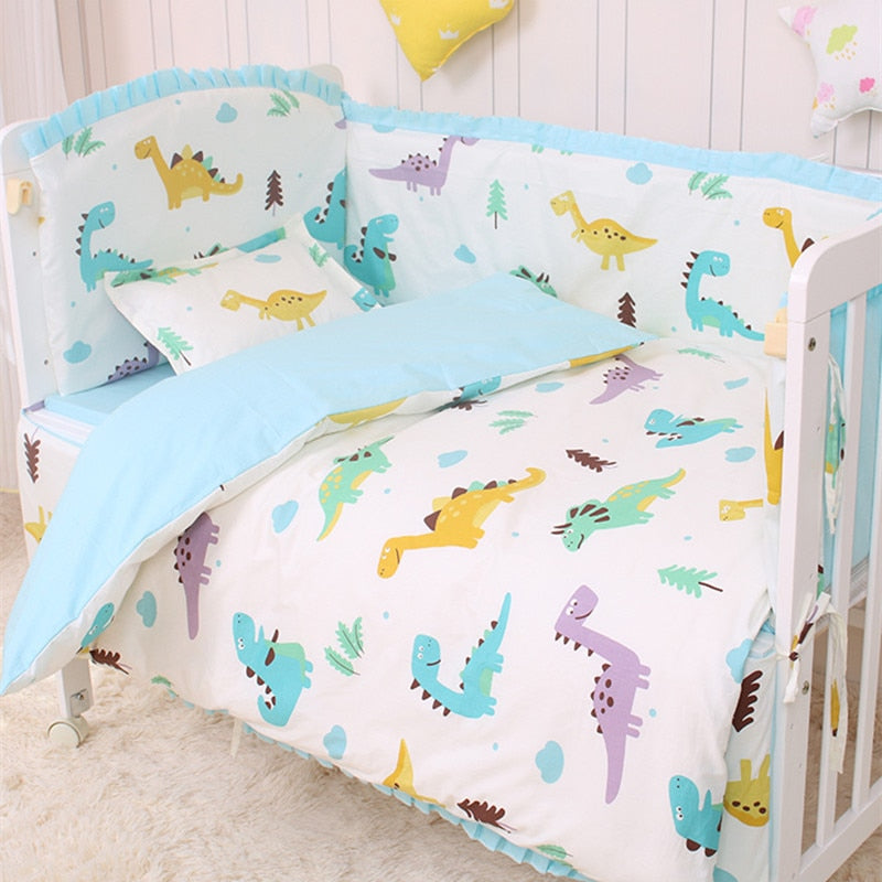 Cotton Baby Bedding Set (6-piece or 9-piece)