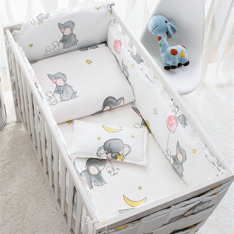 Cotton Baby Bedding Set (6-piece or 9-piece)