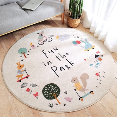 Nordic Round Bedroom Rug