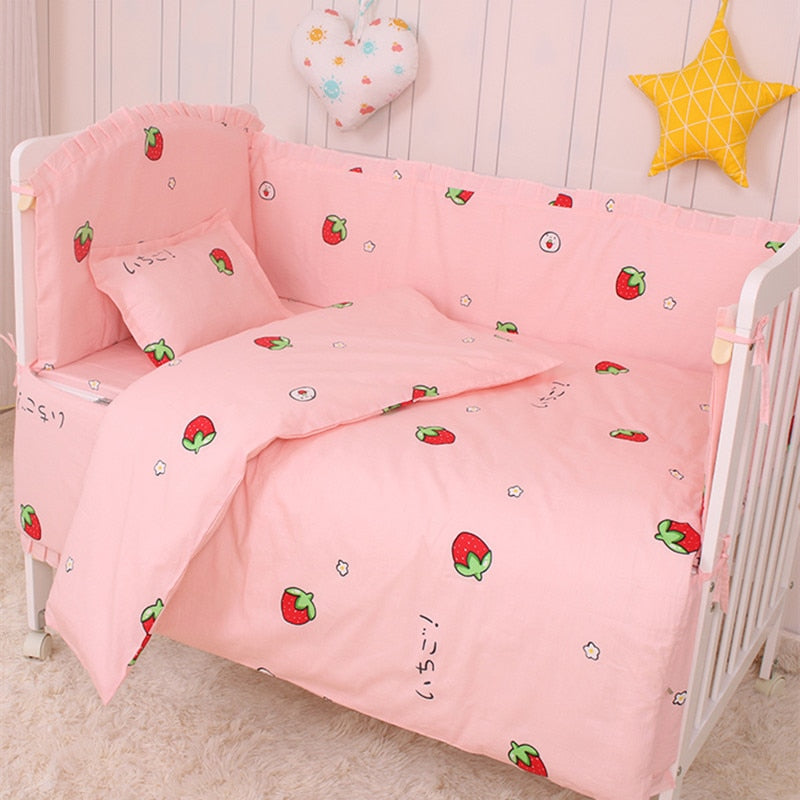 Cotton Baby Bedding Set (6-piece or 9-piece)