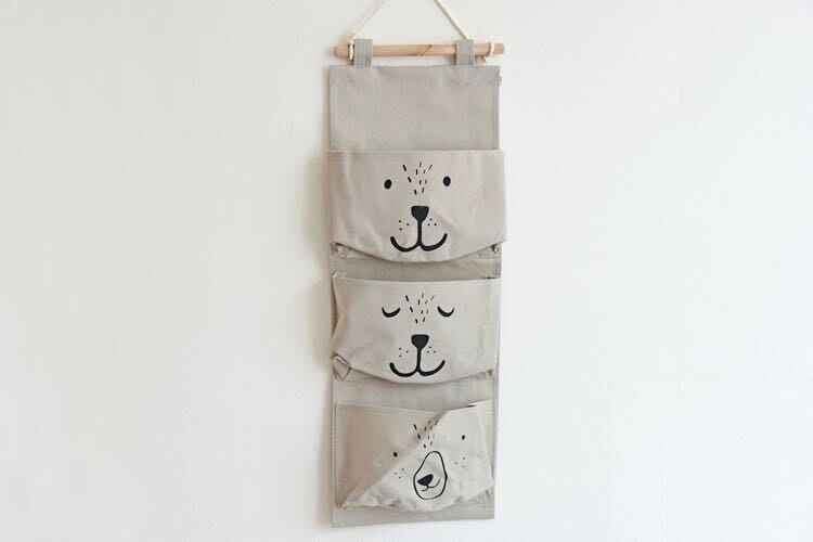 Nordic Animal Canvas Storage Bag