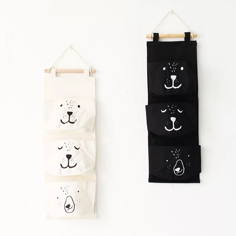 Nordic Animal Canvas Storage Bag