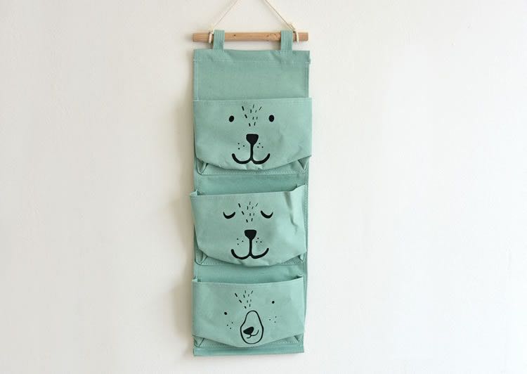 Nordic Animal Canvas Storage Bag