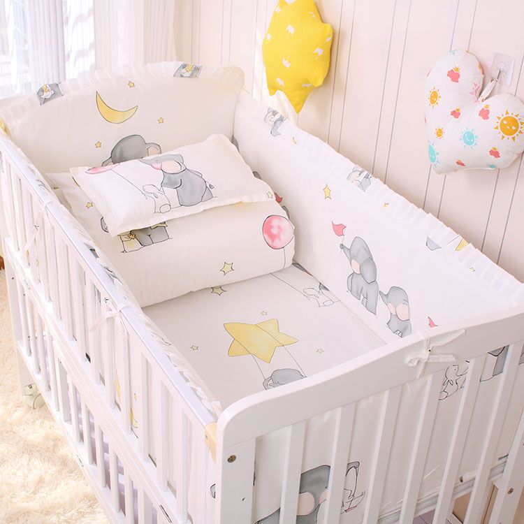 Cotton Baby Bedding Set (6-piece or 9-piece)