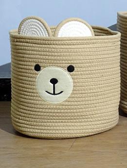 Nordic Style Bear Cotton Storage Basket