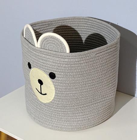 Nordic Style Bear Cotton Storage Basket