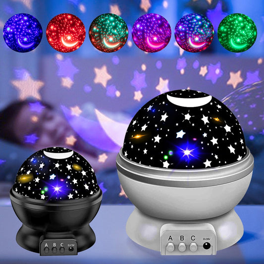 Galaxy Moon Star Rotating Night Light Projector