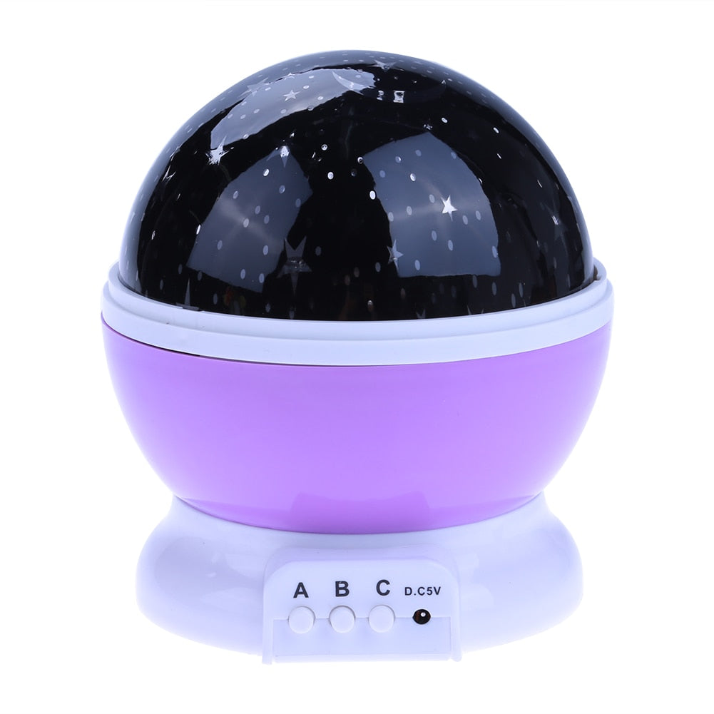 Galaxy Moon Star Rotating Night Light Projector