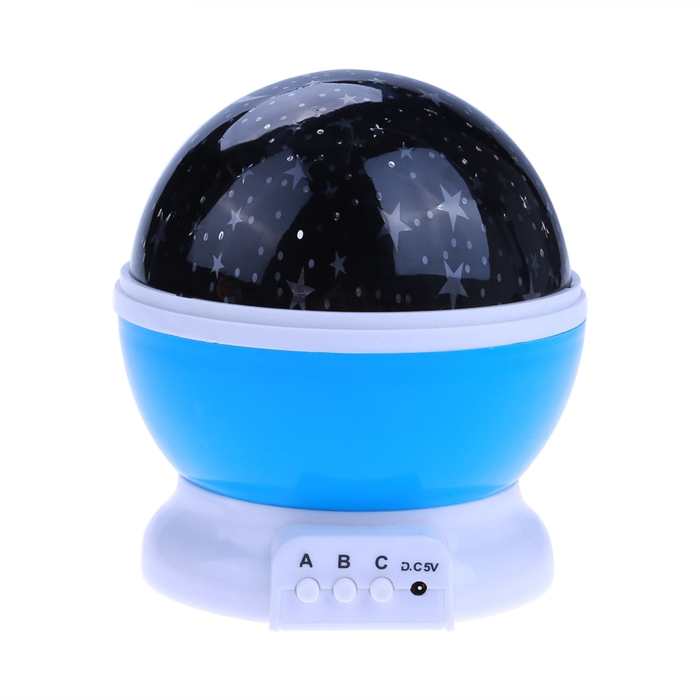 Galaxy Moon Star Rotating Night Light Projector