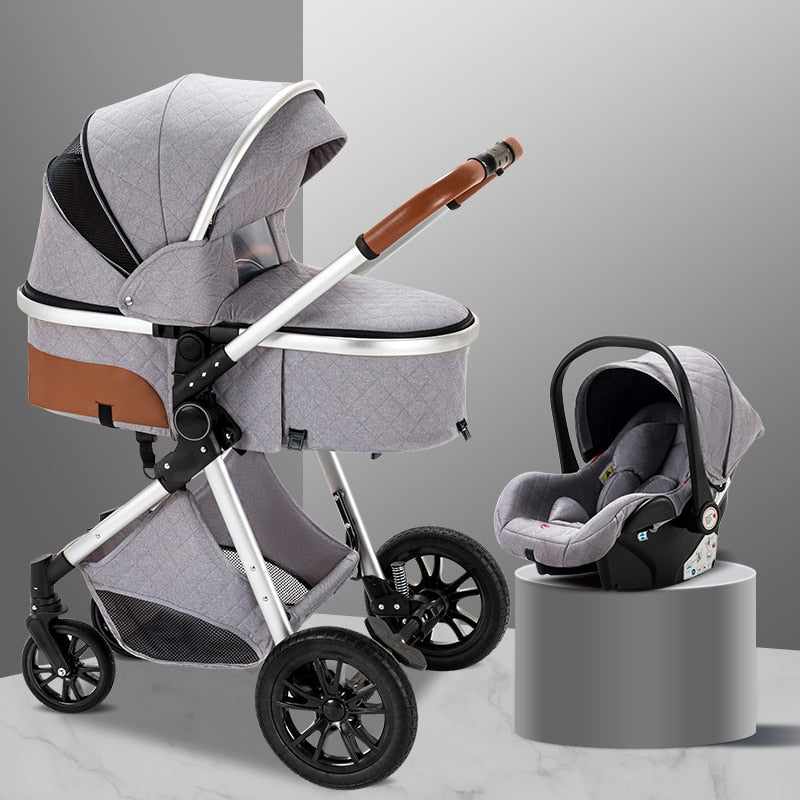 3-in-1 Luxury Carriage Stroller