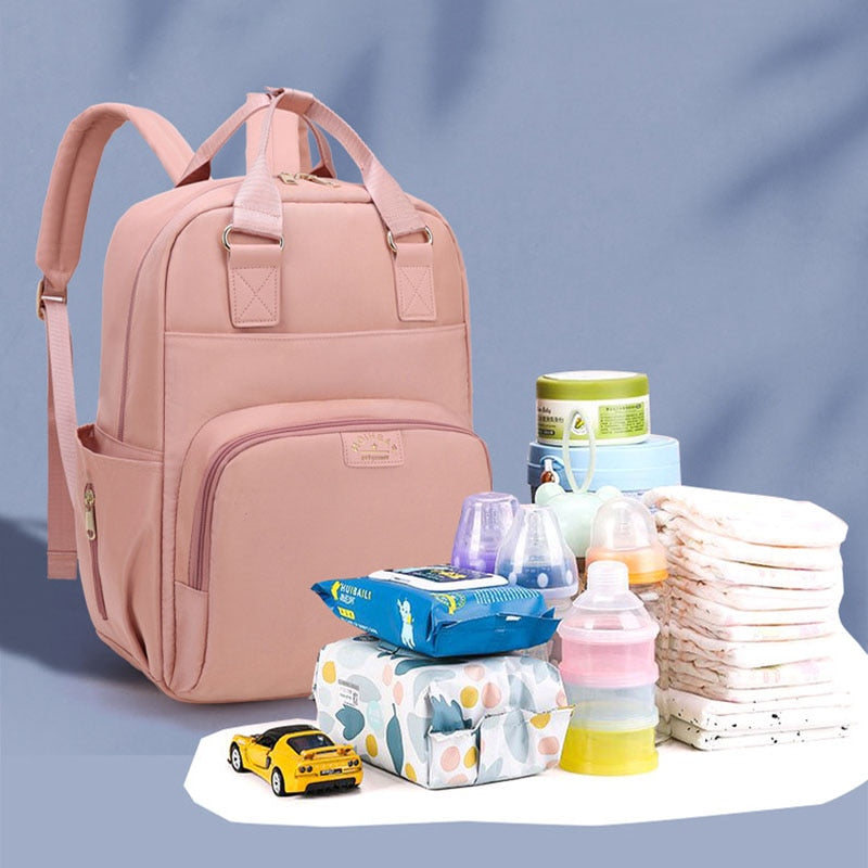 Large Capacity Waterproof Diaper Backpack