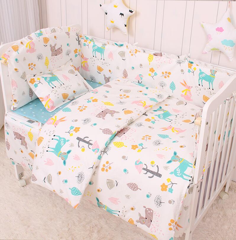 Cotton Baby Bedding Set (6-piece or 9-piece)